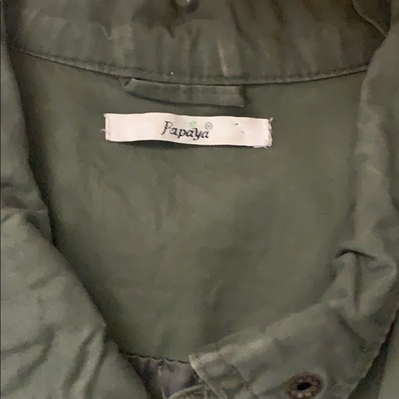 army green coat - Picture 2 of 2